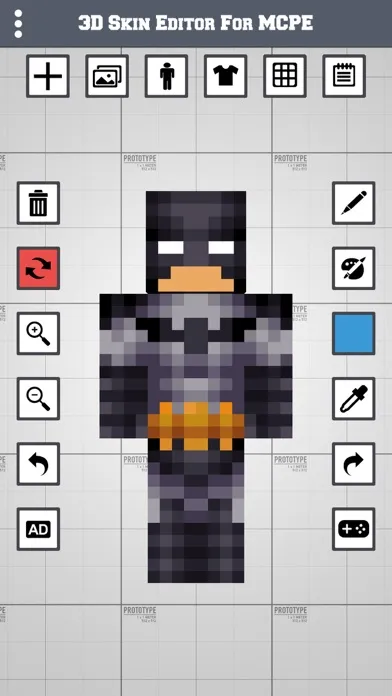 Скриншоты 3D Skin Editor for MCPE