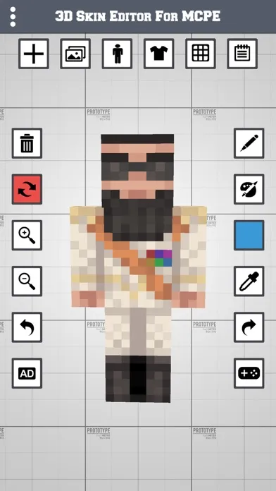 Скриншоты 3D Skin Editor for MCPE