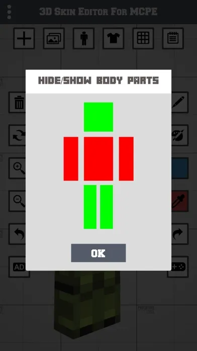 Скриншоты 3D Skin Editor for MCPE