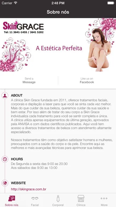 Captures d'écran de SkinGrace Clínica Estética