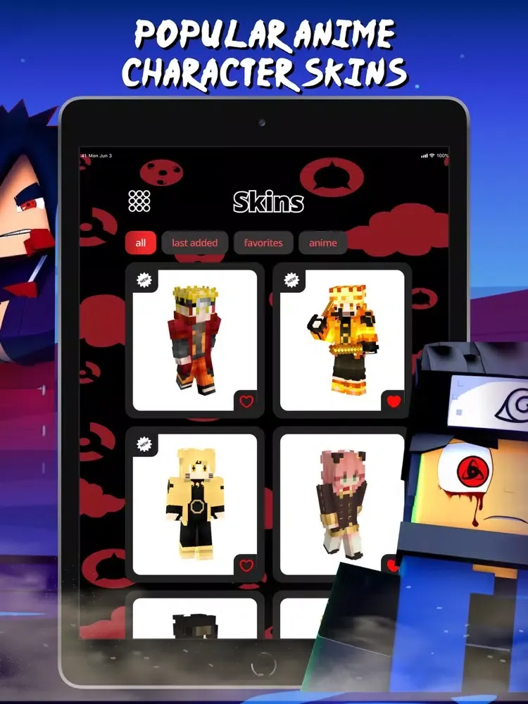Sharingan Mods for Minecraft iPad  Ekran Görüntüleri