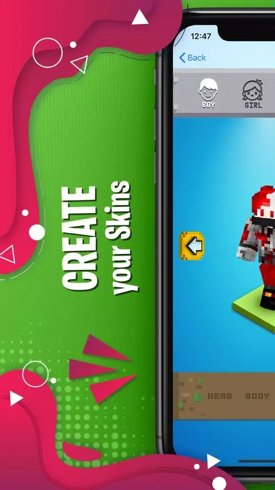 Capturas de pantalla de Create Skins Craft Earth 3D
