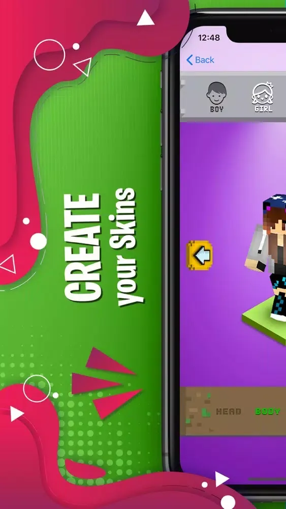 Capturas de pantalla de Create Skins Craft Earth 3D