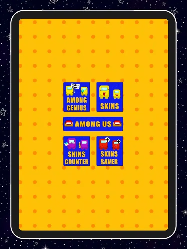 Skins Saver for Among Us 2020 iPad 應用截圖