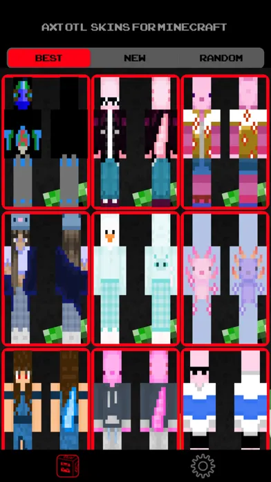 Axolotl Skins for Minecraft PE স্ক্রিনশট