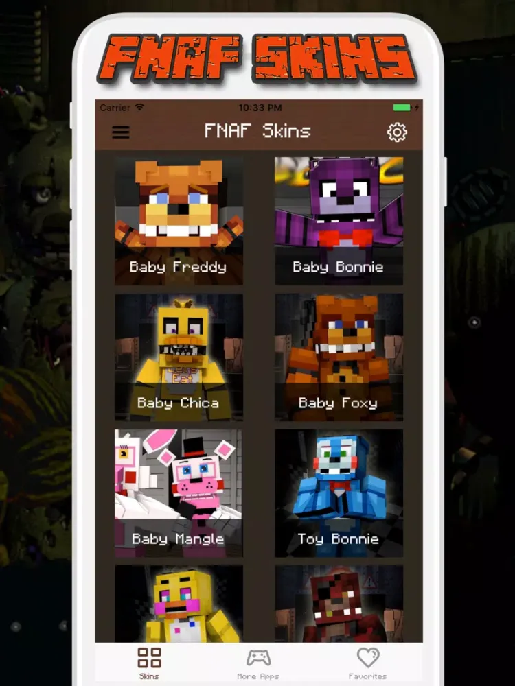 Capturas de tela do FNAF Skins for Minecraft PE - Pocket Edition iPad 