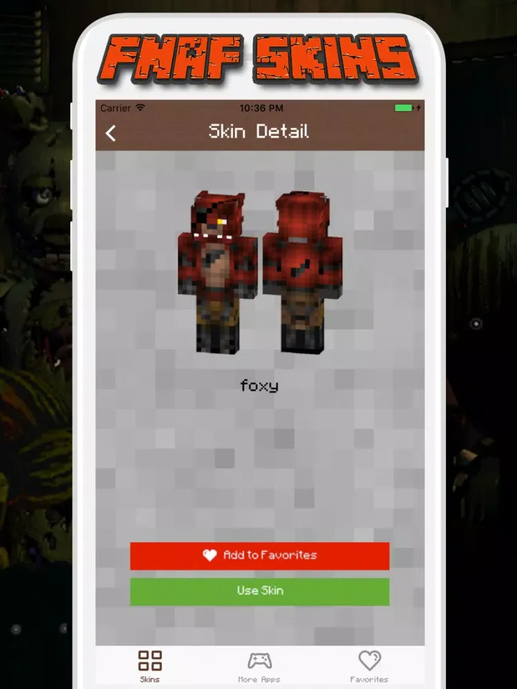 Capturas de tela do FNAF Skins for Minecraft PE - Pocket Edition iPad 