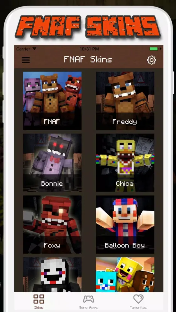Capturas de tela do FNAF Skins for Minecraft PE - Pocket Edition