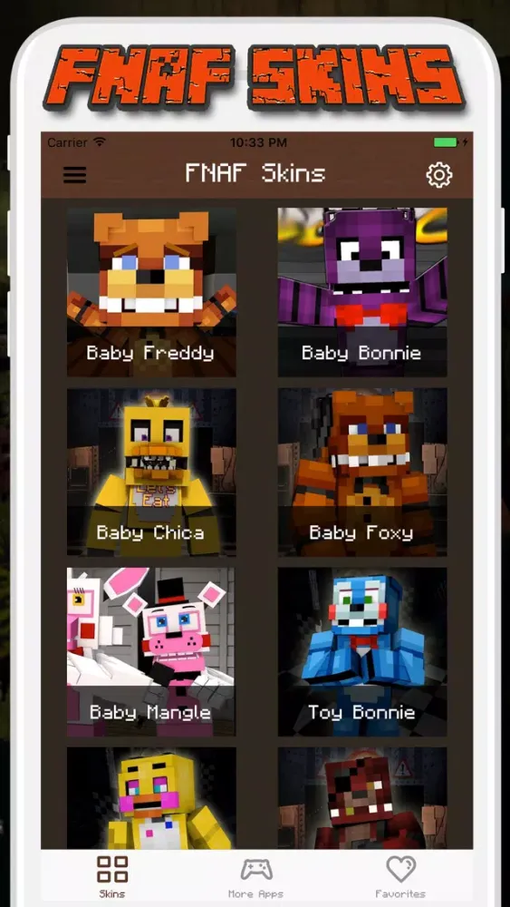 Capturas de tela do FNAF Skins for Minecraft PE - Pocket Edition