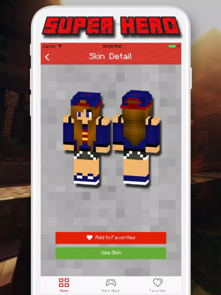 Super Hero Skins for Minecraft PE - Pocket Edition iPad 应用截图