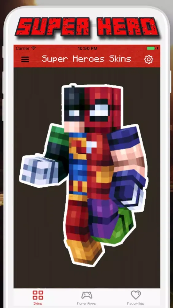 Super Hero Skins for Minecraft PE - Pocket Edition应用截图