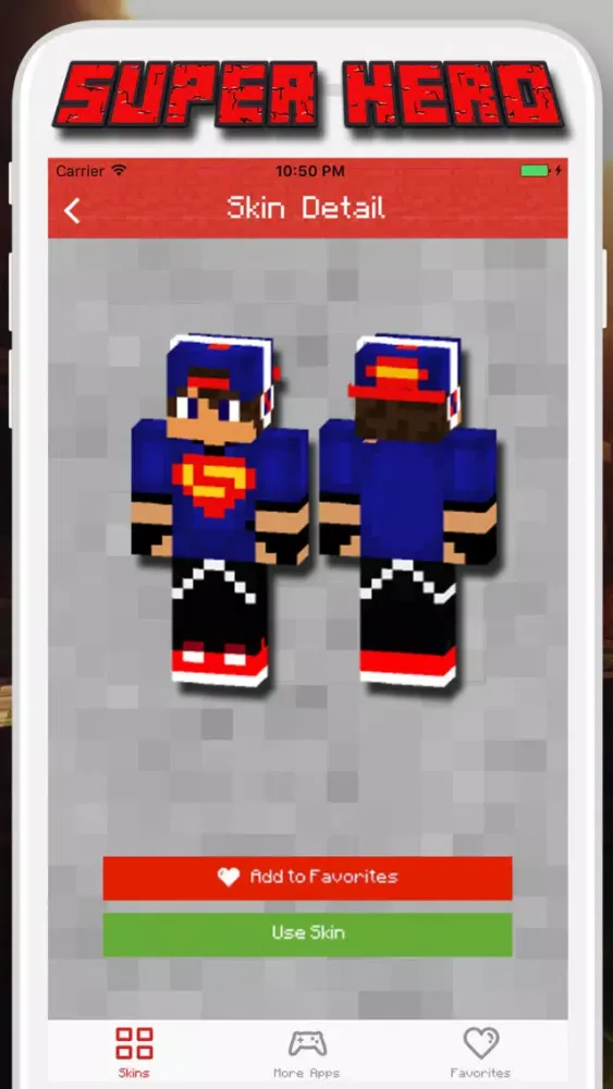 Super Hero Skins for Minecraft PE - Pocket Edition应用截图