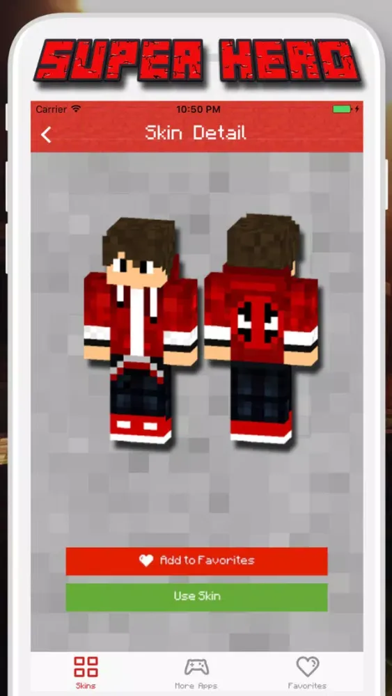 Super Hero Skins for Minecraft PE - Pocket Edition应用截图