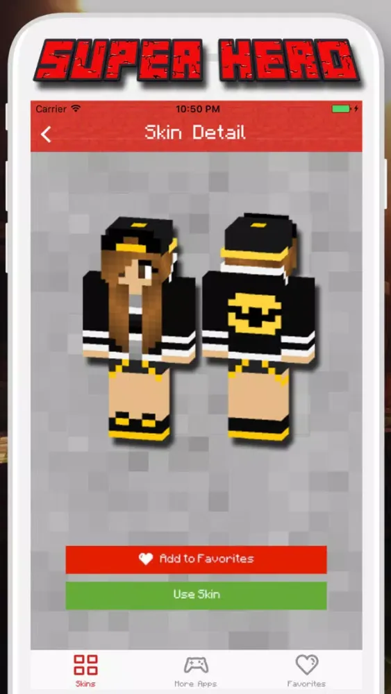 Super Hero Skins for Minecraft PE - Pocket Edition应用截图