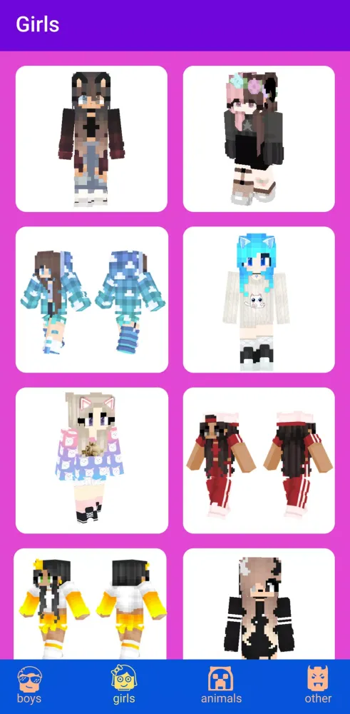 Скриншоты Skins for Minecraft