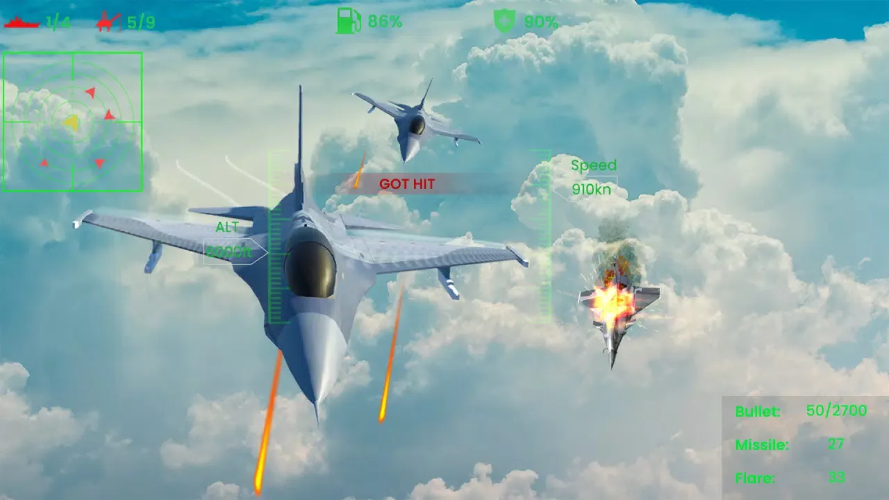 FlyVRX Fighter Jet TV Screenshots