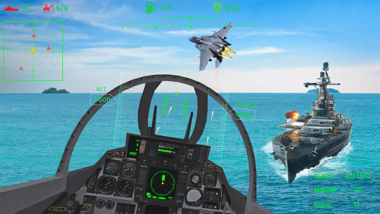 FlyVRX Fighter Jet TV Screenshots