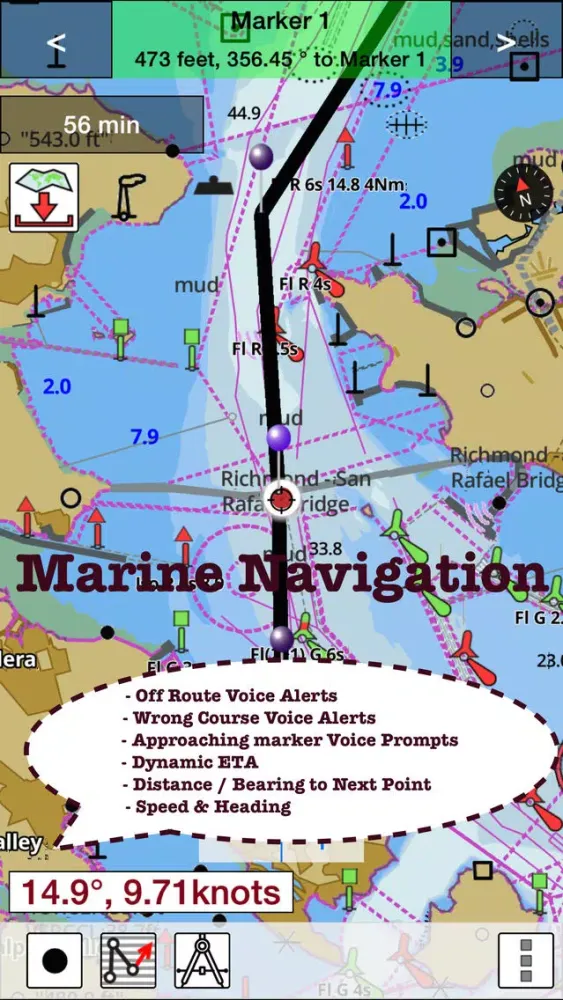 Capturas de tela do i-Boating:Belgium Marine Charts & Navigation Maps