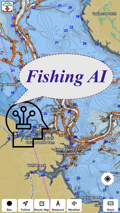 Fishing Points - Lake Maps應用截圖