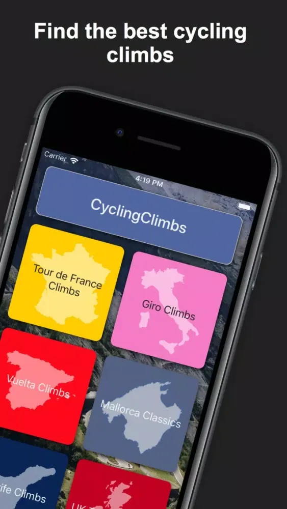 Скриншоты CyclingClimbs