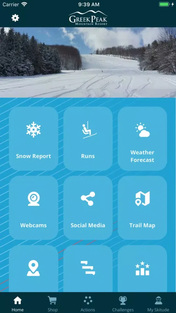 Tangkapan layar Greek Peak App