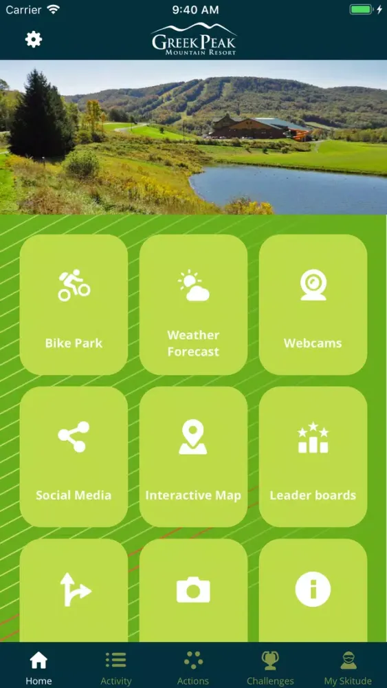 Tangkapan layar Greek Peak App