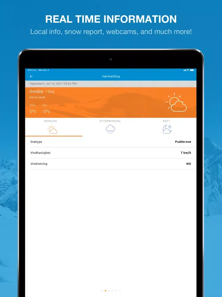 Tangkapan skrin Stranda iPad 