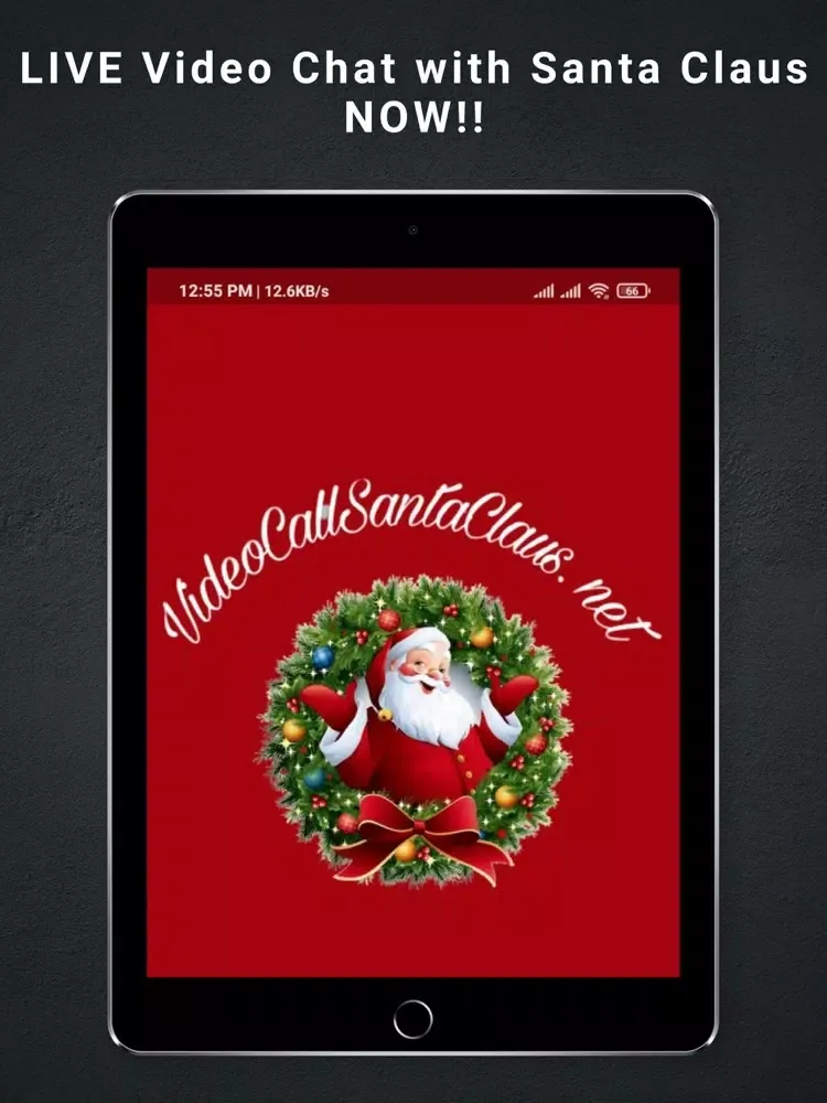 Tangkapan skrin Real Video Call Santa Claus iPad 