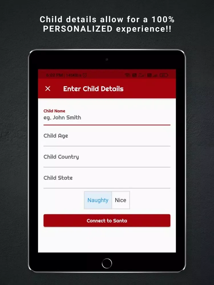Tangkapan skrin Real Video Call Santa Claus iPad 