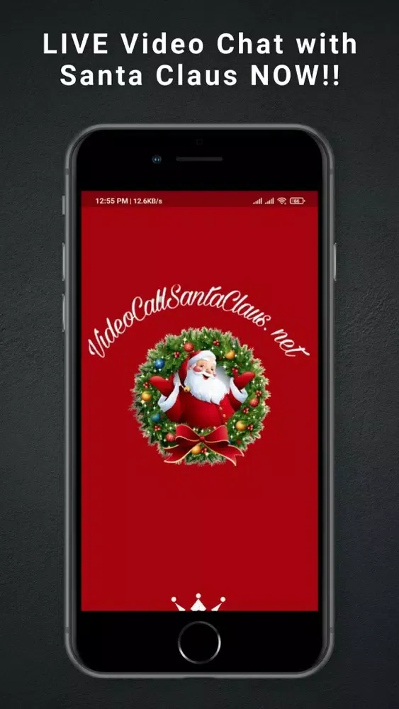 Tangkapan skrin Real Video Call Santa Claus