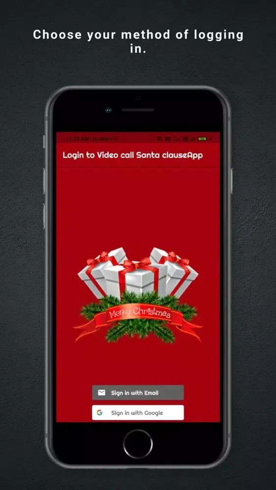 Tangkapan skrin Real Video Call Santa Claus