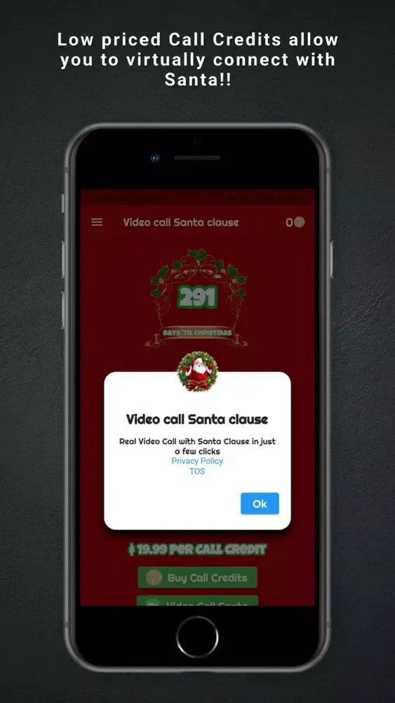 Tangkapan skrin Real Video Call Santa Claus