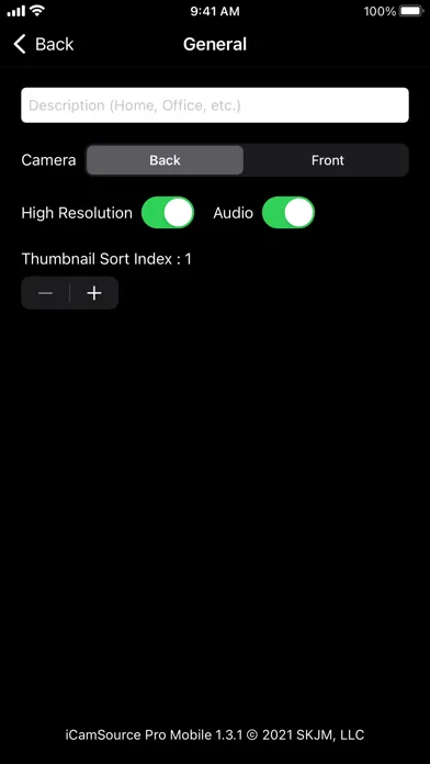 iCamSource Pro Mobile Screenshots