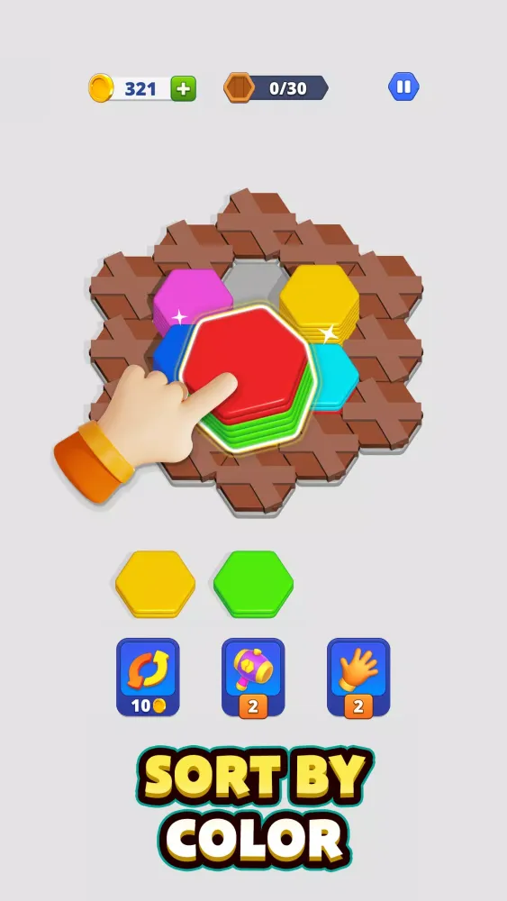 Screenshot di Hexa Stack