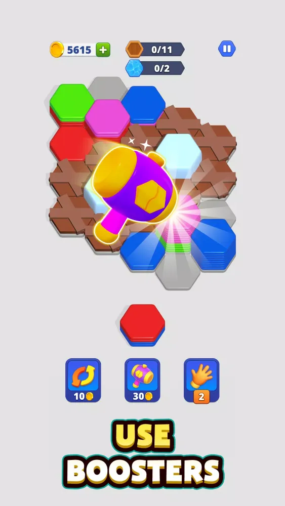 Screenshot di Hexa Stack