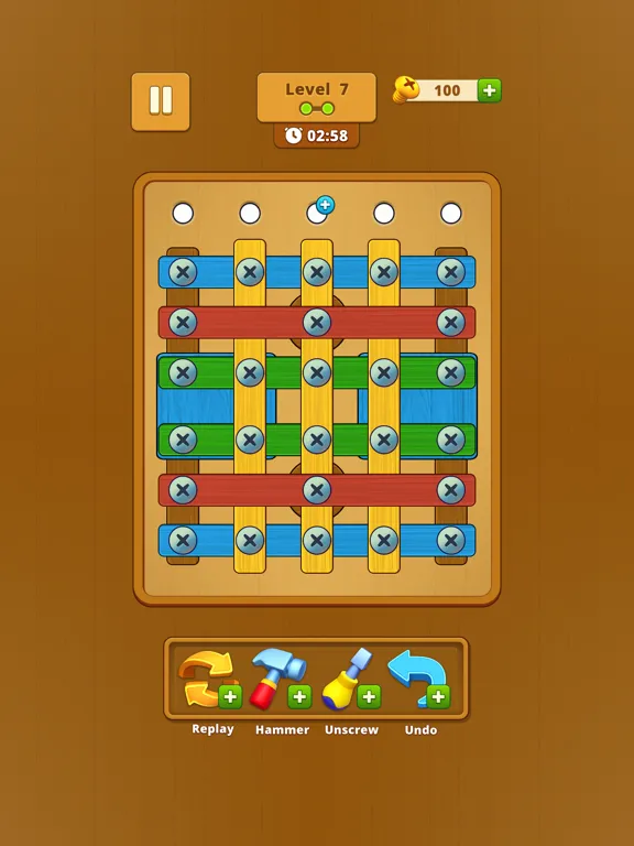 تصاویر Screw Wood Nuts: Bolts Puzzle iPad 