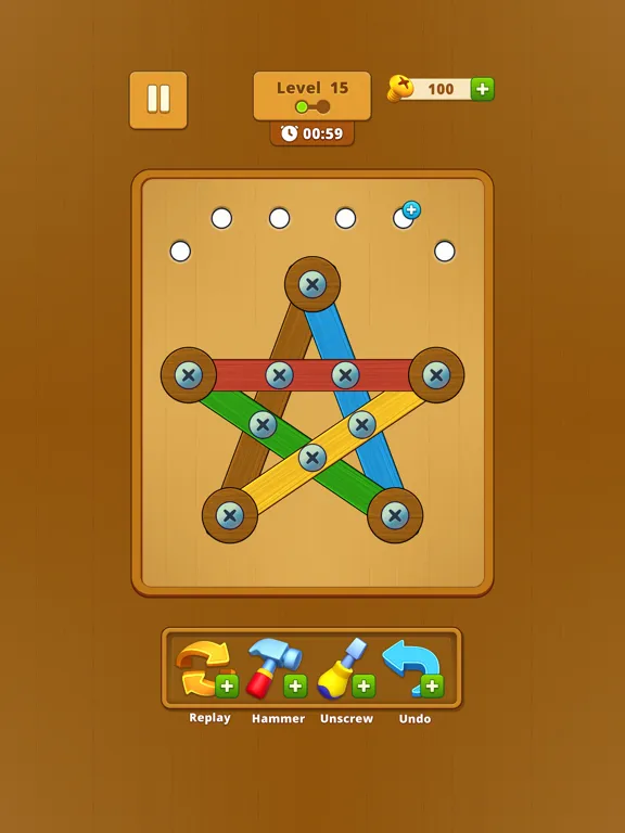 تصاویر Screw Wood Nuts: Bolts Puzzle iPad 