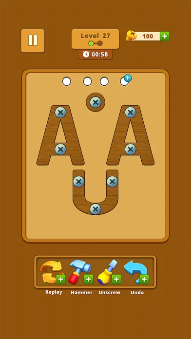 تصاویر Screw Wood Nuts: Bolts Puzzle