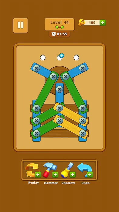 تصاویر Screw Wood Nuts: Bolts Puzzle