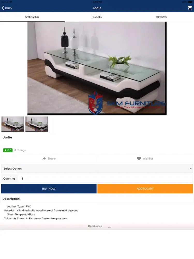 SKM Furniture iPad  스크린샷