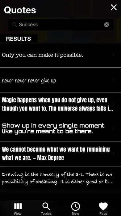Zrzuty ekranu Quotes” Daily Inspiration