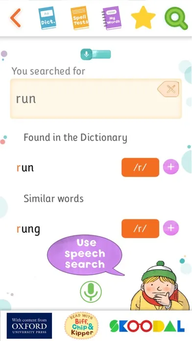 Zrzuty ekranu Phonics Spelling Dictionary