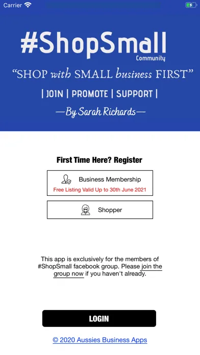 Ảnh chụp màn hình của #ShopSmall
