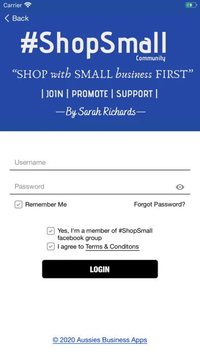 Ảnh chụp màn hình của #ShopSmall