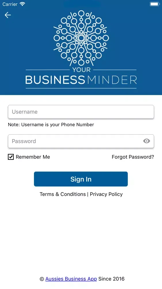 Tangkapan layar Your Business Minder