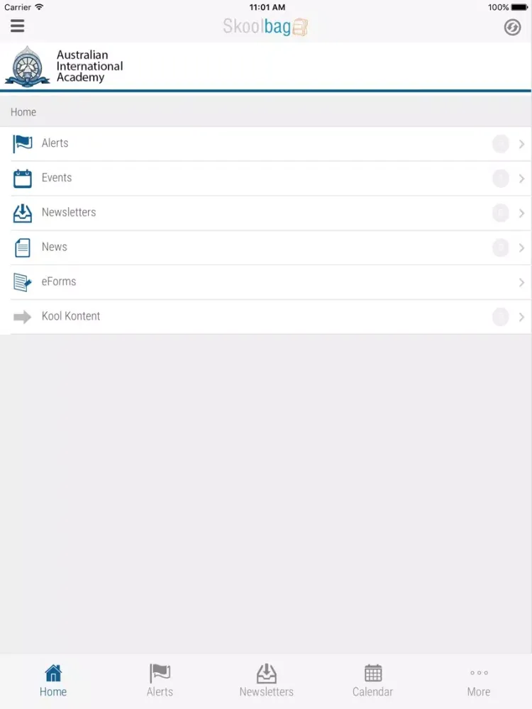 Zrzuty ekranu Australian International Academy Strathfield - Skoolbag iPad 