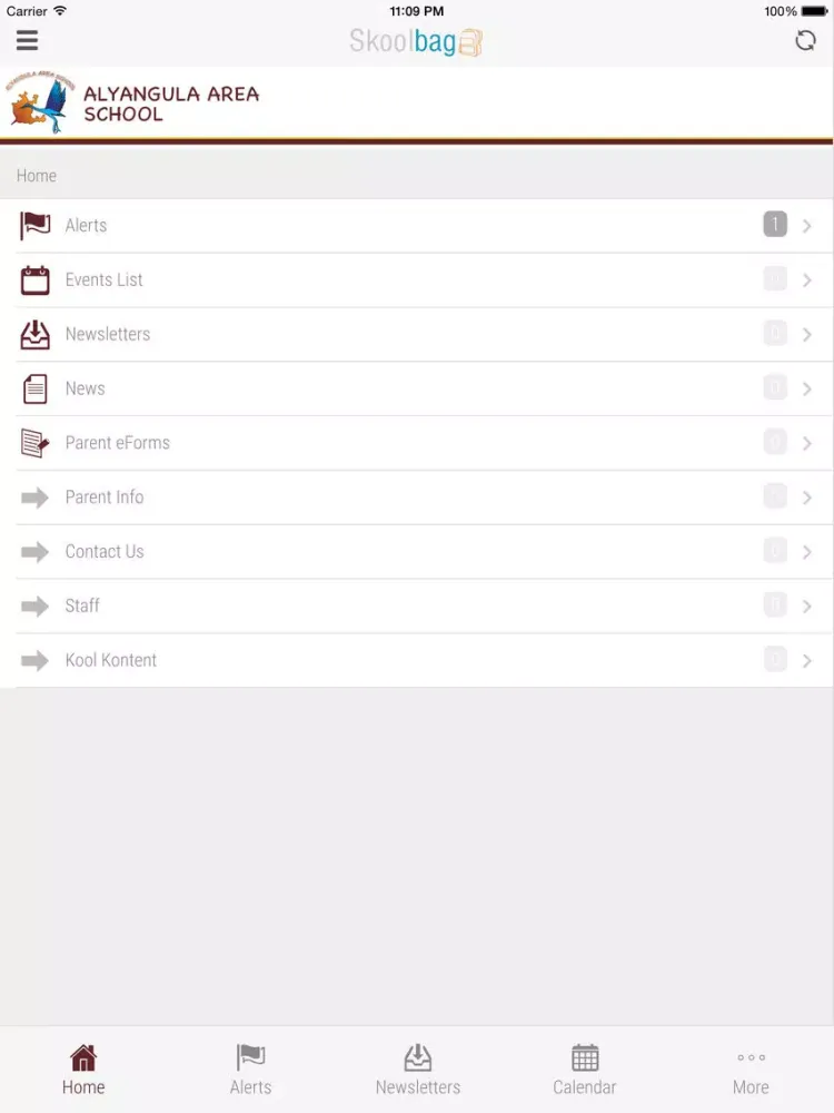 Zrzuty ekranu Alyangula Area School - Skoolbag iPad 