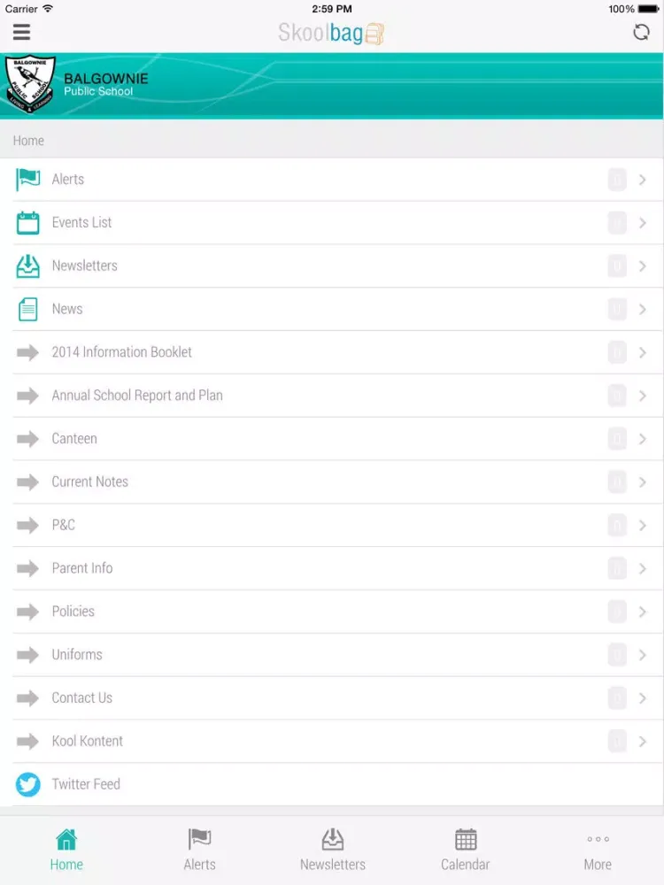 Balgownie Public School - Skoolbag iPad  سکرین شاٹس