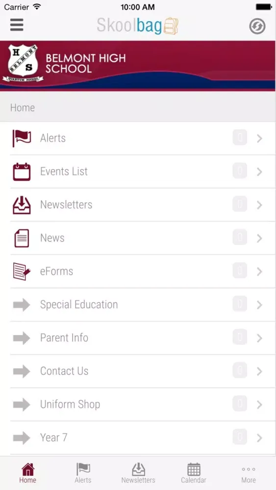 Belmont High School - Skoolbag سکرین شاٹس