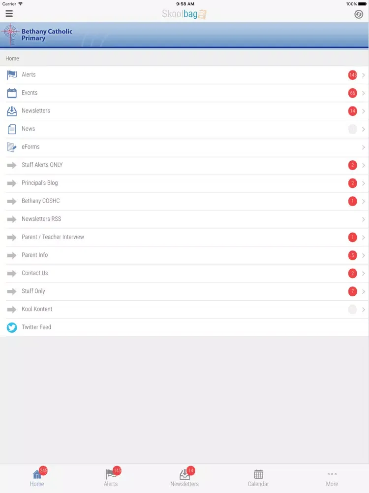 Ảnh chụp màn hình của Bethany Catholic Primary School - Skoolbag iPad 